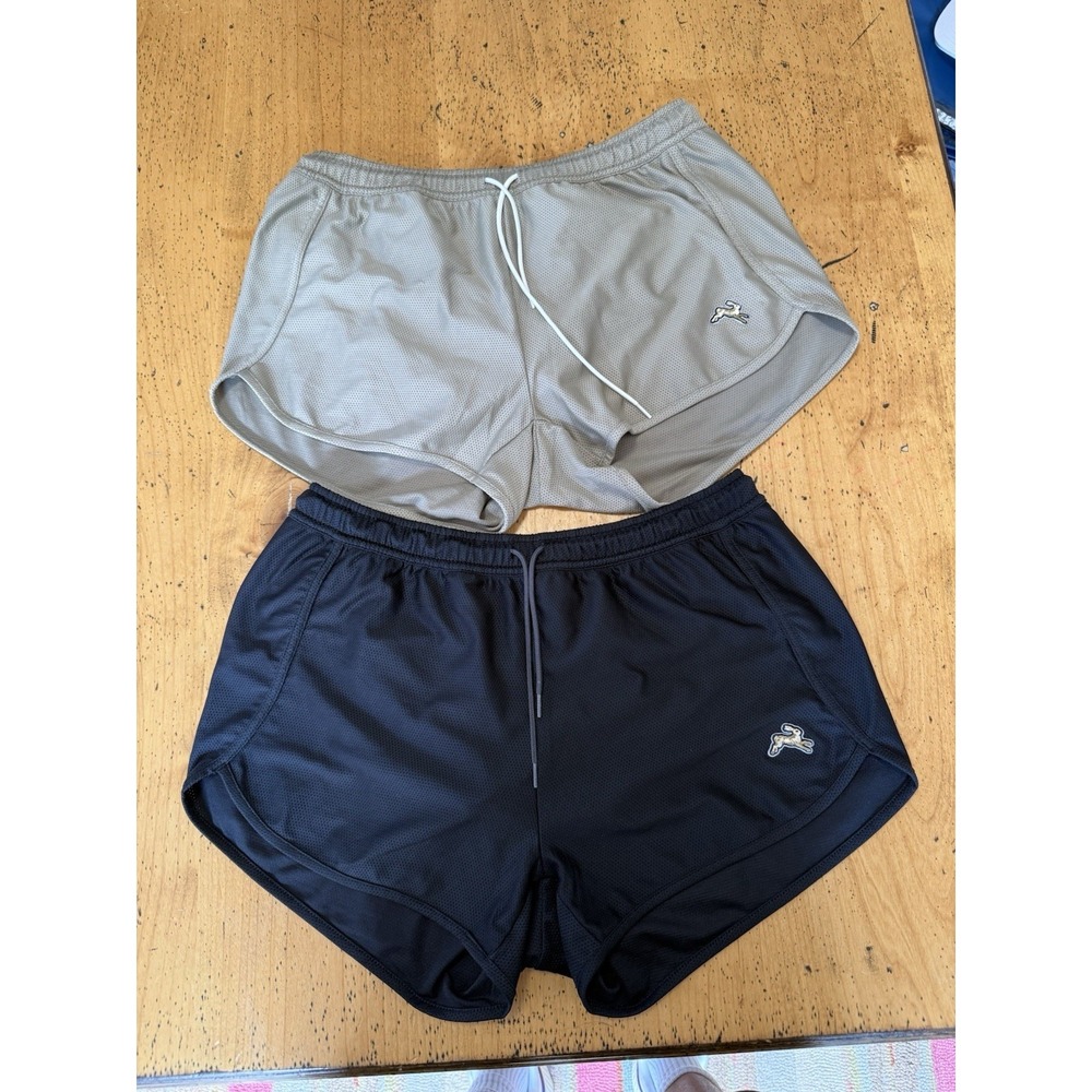 Lot Of 2 Tracksmith Women's  Van Cortlandt Running Shorts Medium 3.5 "Lined Mesh